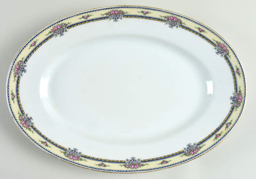 BOJ6 13" Oval Serving Platter by Jean Boyer (Limoges)-1