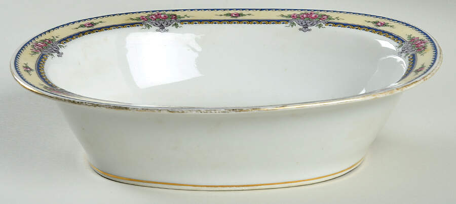 BOJ6 9" Oval Vegetable Bowl by Jean Boyer (Limoges)-1