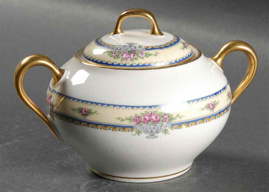 BOJ6 Sugar Bowl & Lid by Jean Boyer (Limoges)-1