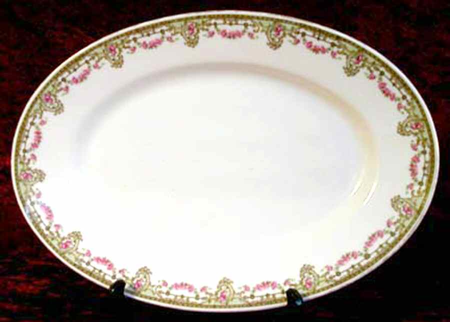 BOJ20 15" Oval Serving Platter by Jean Boyer (Limoges)-1