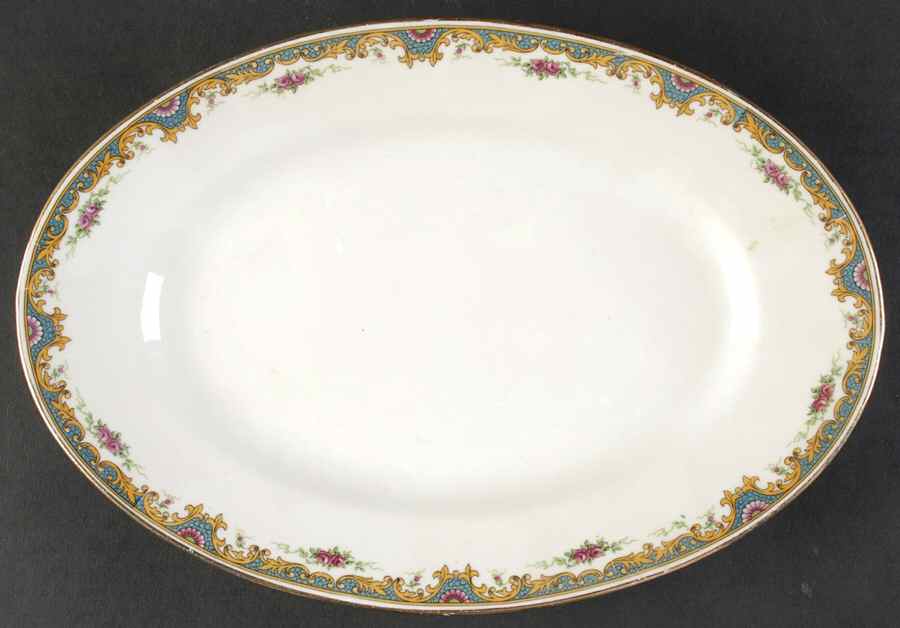 Lucie 11" Oval Serving Platter by Jean Boyer (Limoges)-1