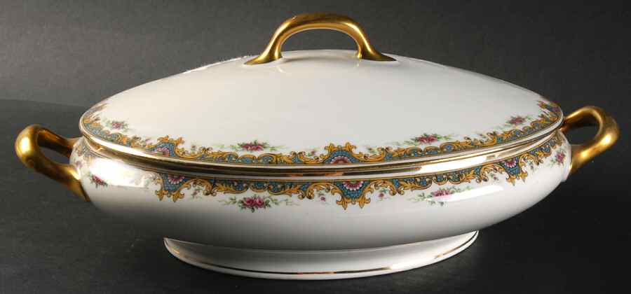 Lucie Oval Covered Vegetable by Jean Boyer (Limoges)-1