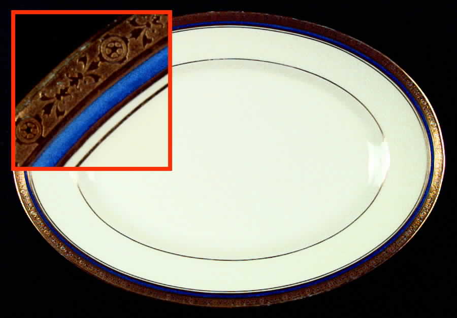 Rivoli 11" Oval Serving Platter by Jean Boyer (Limoges)-1