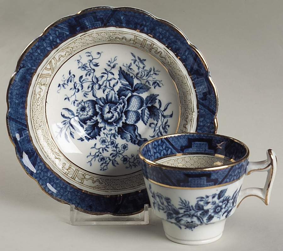 3252 Flat Demitasse Cup & Saucer Set by Booths-1