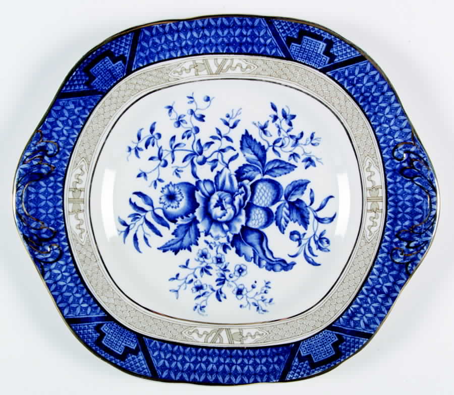3252 Square Handled Cake Plate by Booths-1