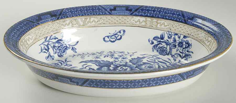 3252 9" Oval Vegetable Bowl by Booths-1