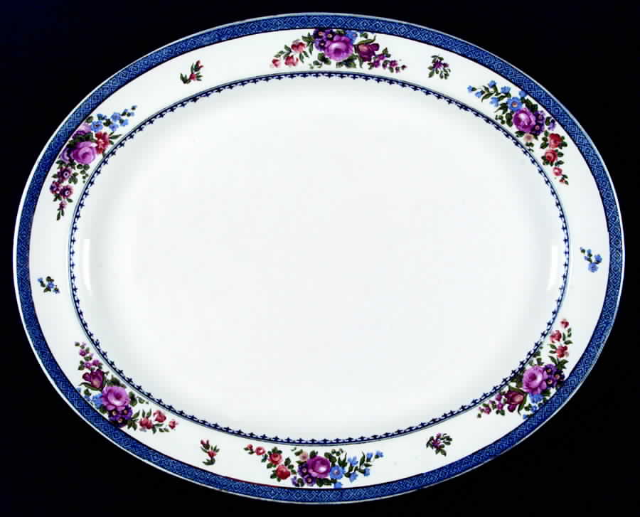 9237 12" Oval Serving Platter by Booths-1