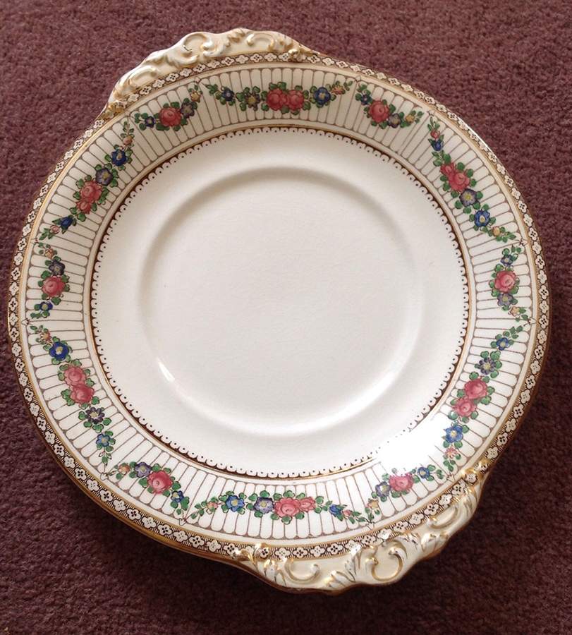9852 Handled Cake Plate by Booths-1