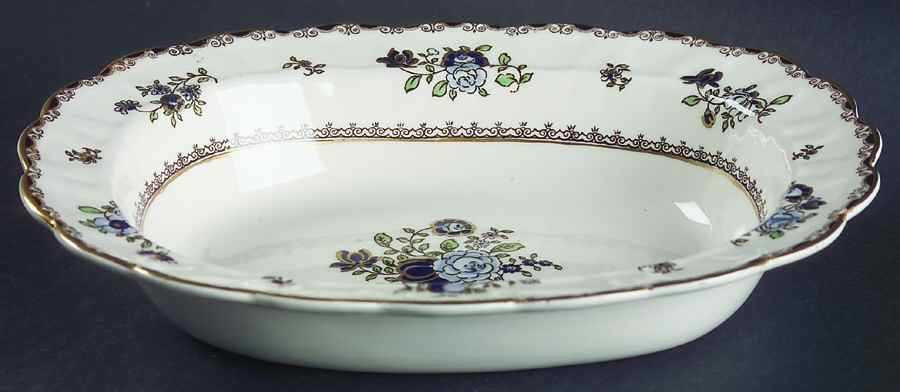 A8086 8" Oval Vegetable Bowl by Booths-1