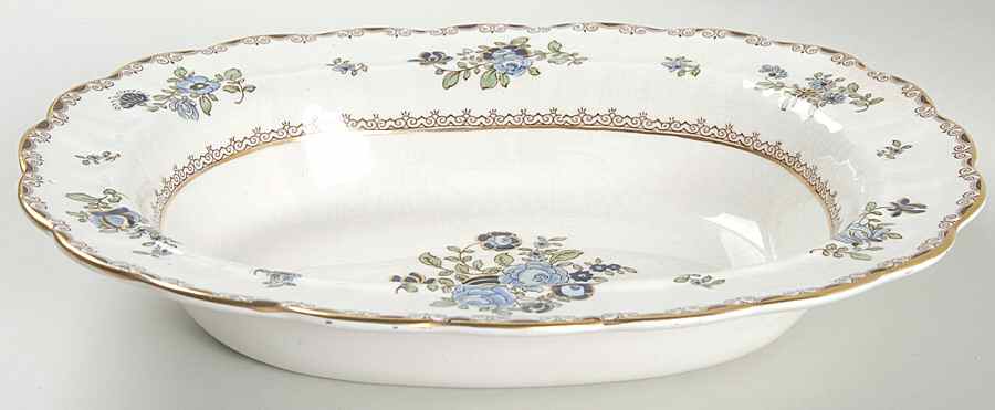 A8086 10" Oval Vegetable Bowl by Booths-1