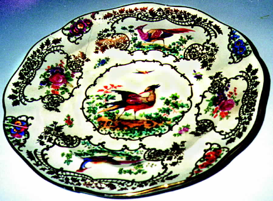 Chelsea Birds Dinner Plate by Booths-1