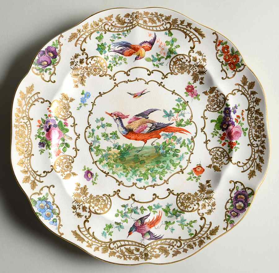 Chelsea Birds Luncheon Plate by Booths-1