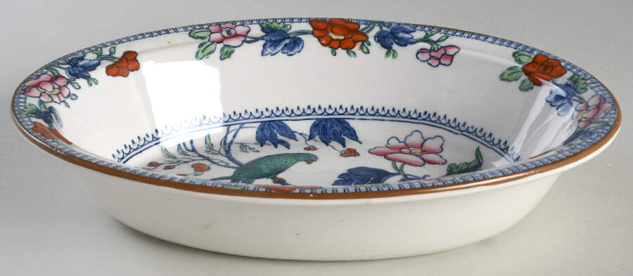 7547 9" Oval Vegetable Bowl by Booths-1