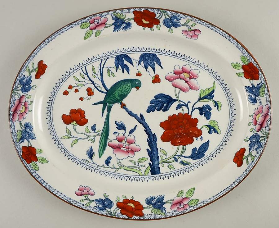 7547 14" Oval Serving Platter by Booths-1