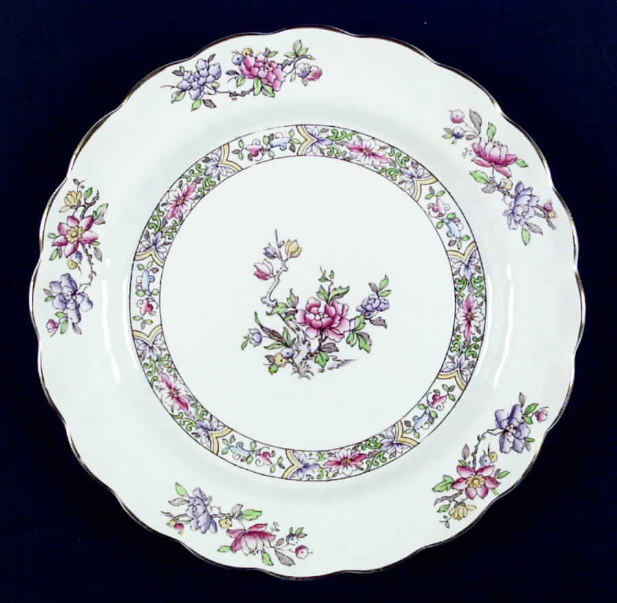 Brocade Dinner Plate by Booths-1