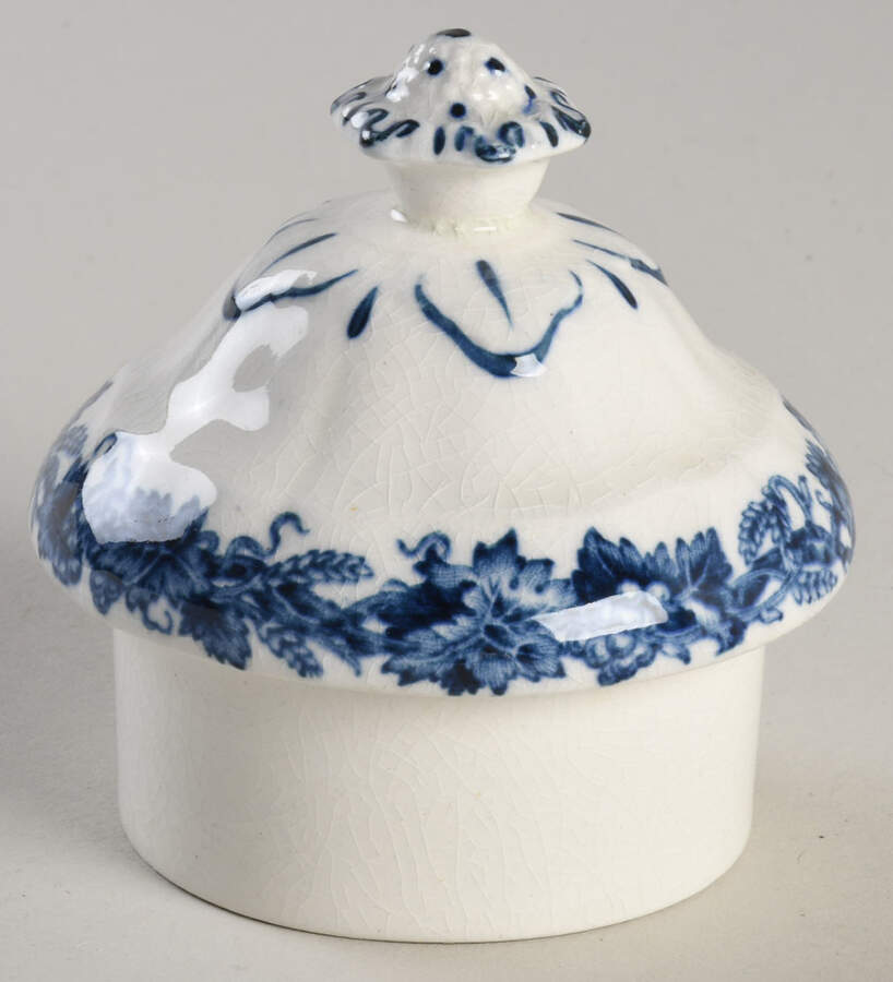 British Scenery Blue (Scalloped, A8024) Lid for Coffee Pot by Booths-1