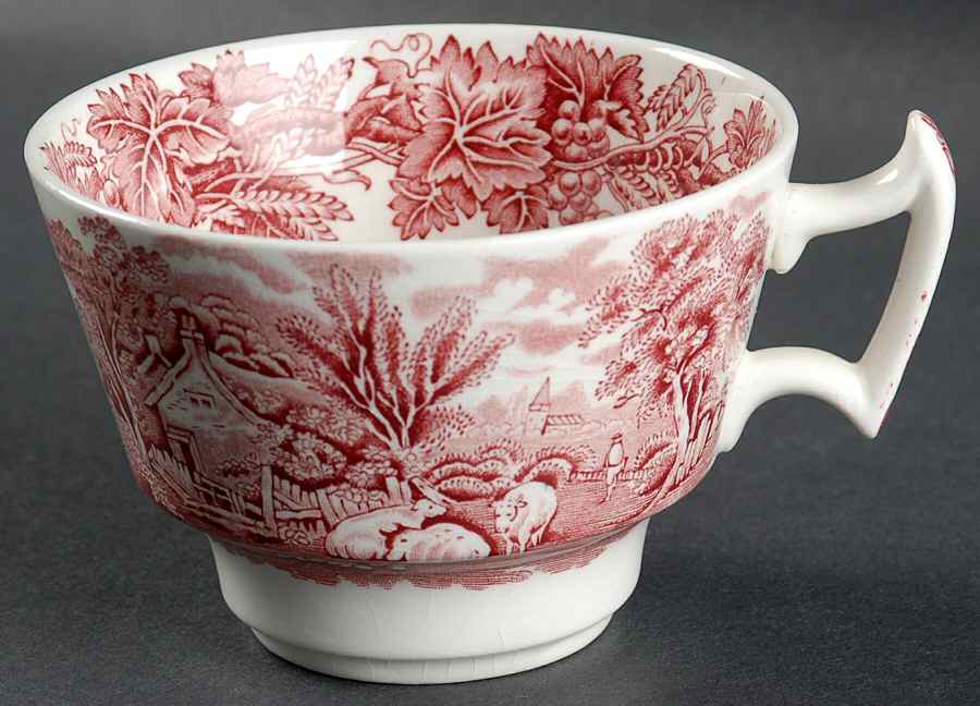 British Scenery Pink (Scalloped, A8024) Oversized Cup by Booths-1