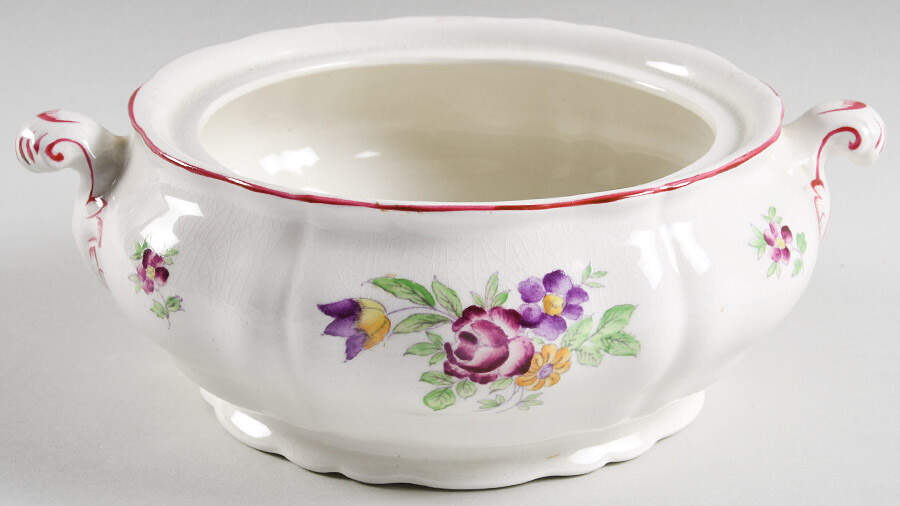 Caroline Round Vegetable No Lid by Booths-1