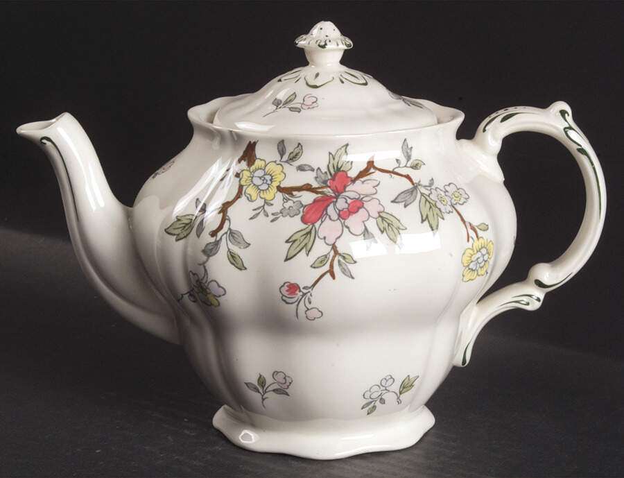 Chinese Tree Teapot & Lid by Booths-1