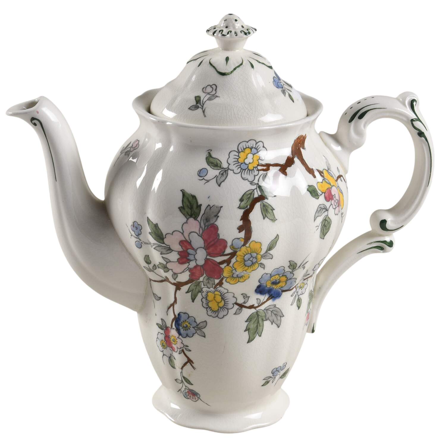 Chinese Tree Coffee Pot & Lid by Booths-1