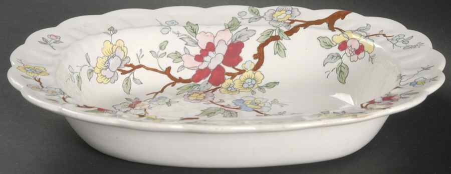 Chinese Tree 8" Oval Vegetable Bowl by Booths-1
