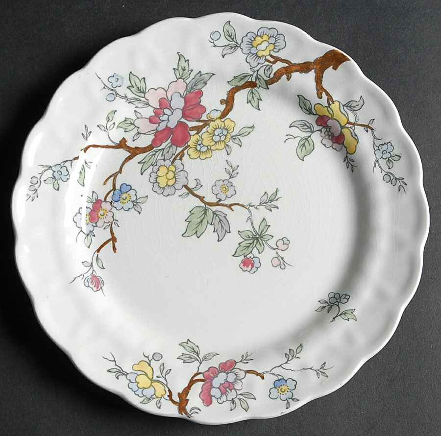 Chinese Tree Salad Plate by Booths-1