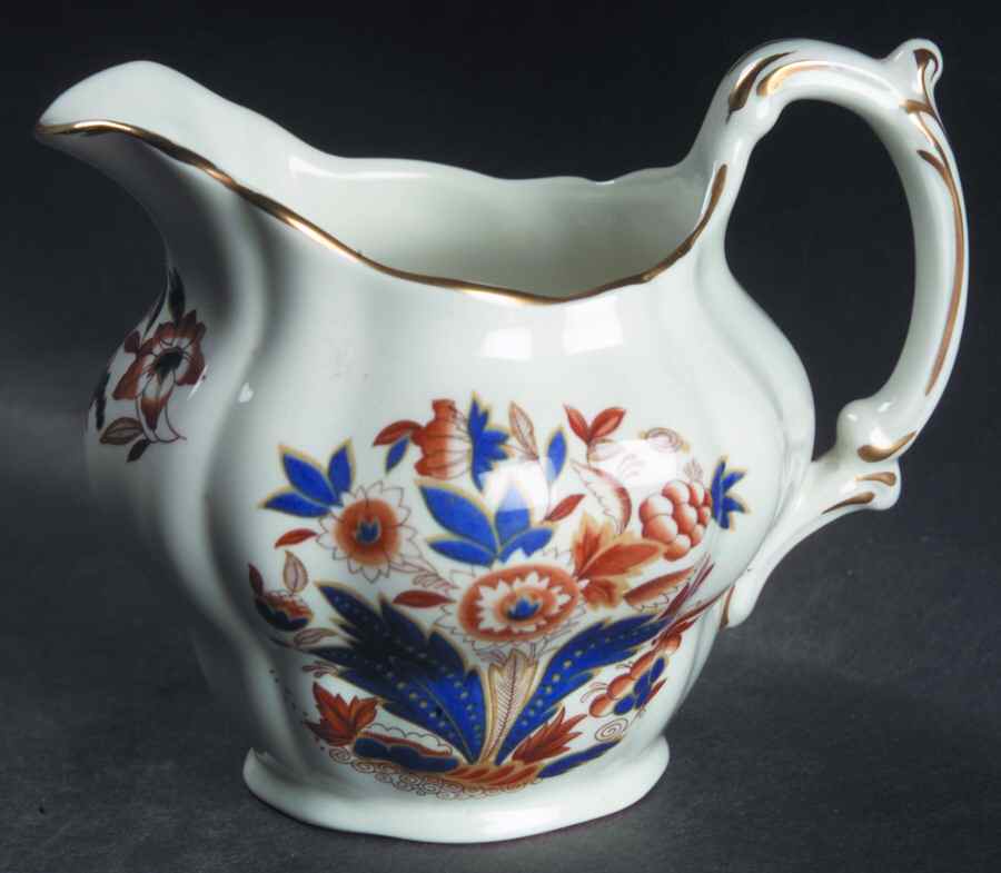 Dovedale Brown and Cobalt Creamer by Booths-1