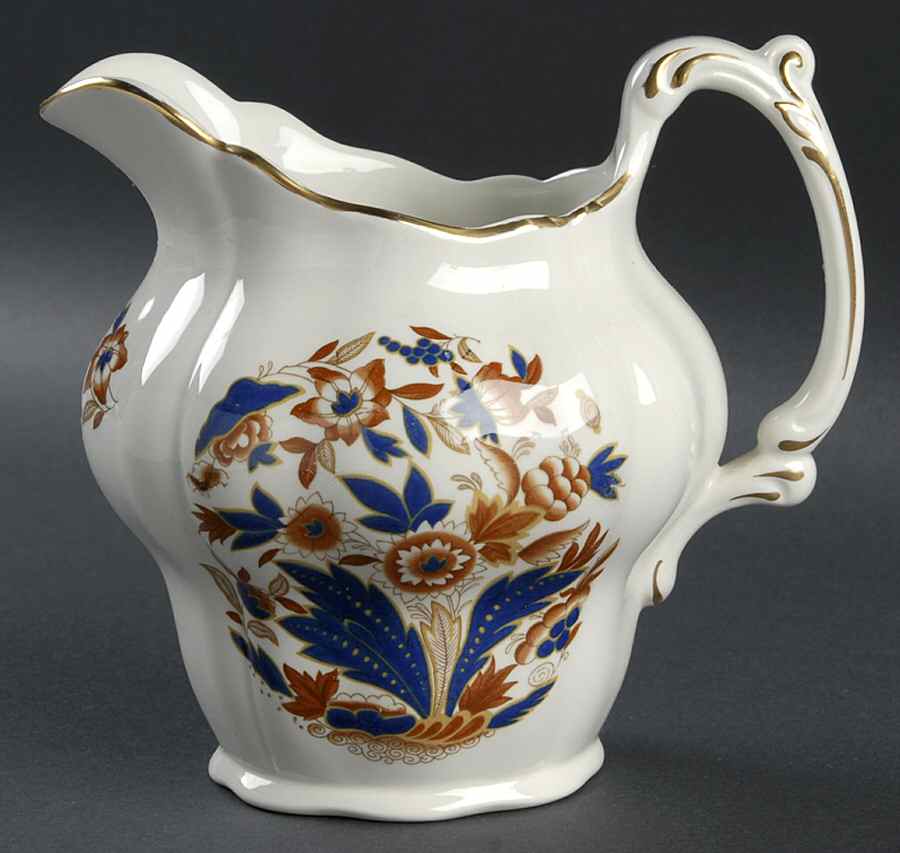 Dovedale Brown and Cobalt Pitcher by Booths-1