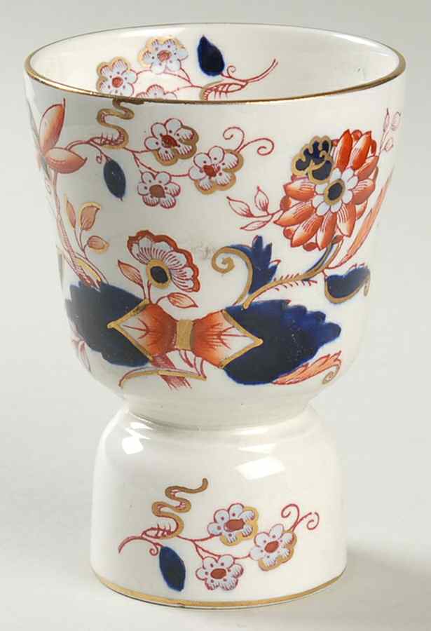 Dovedale Rust and Blue Double Egg Cup by Booths-1