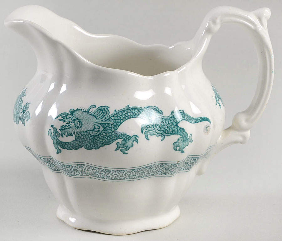 Dragon Green Creamer by Booths-1
