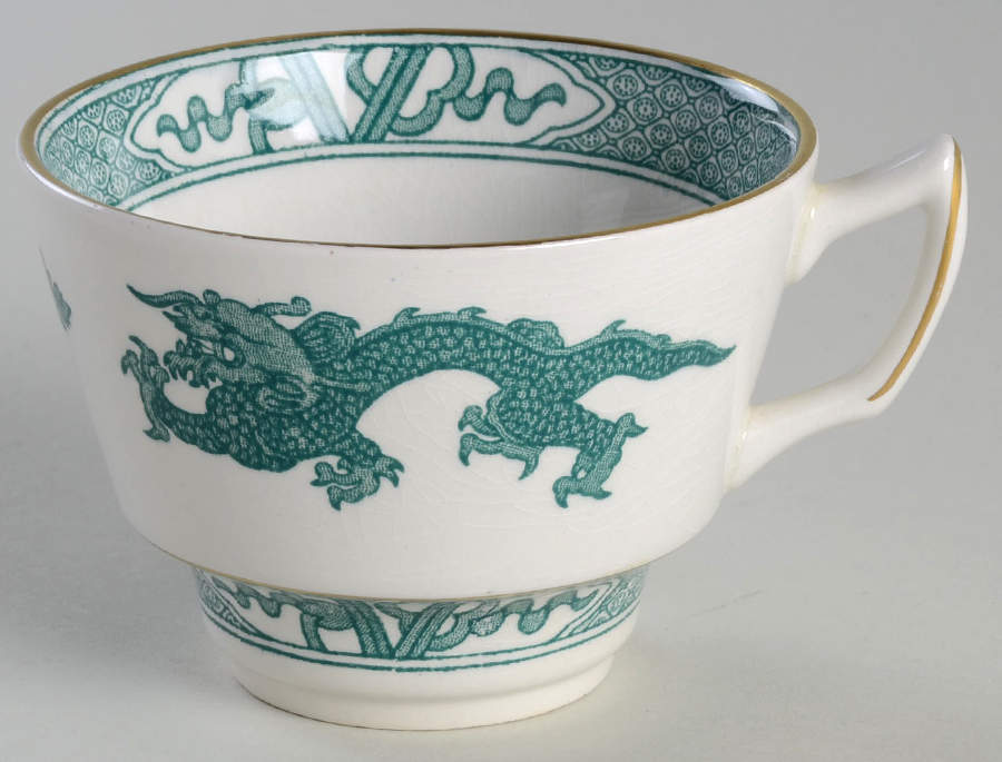 Dragon Green Flat Cup by Booths-1