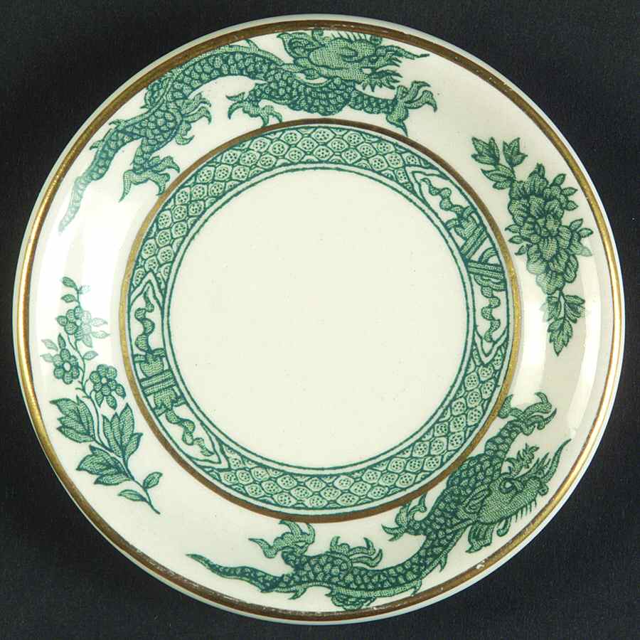 Dragon Green Butter Pat by Booths-1
