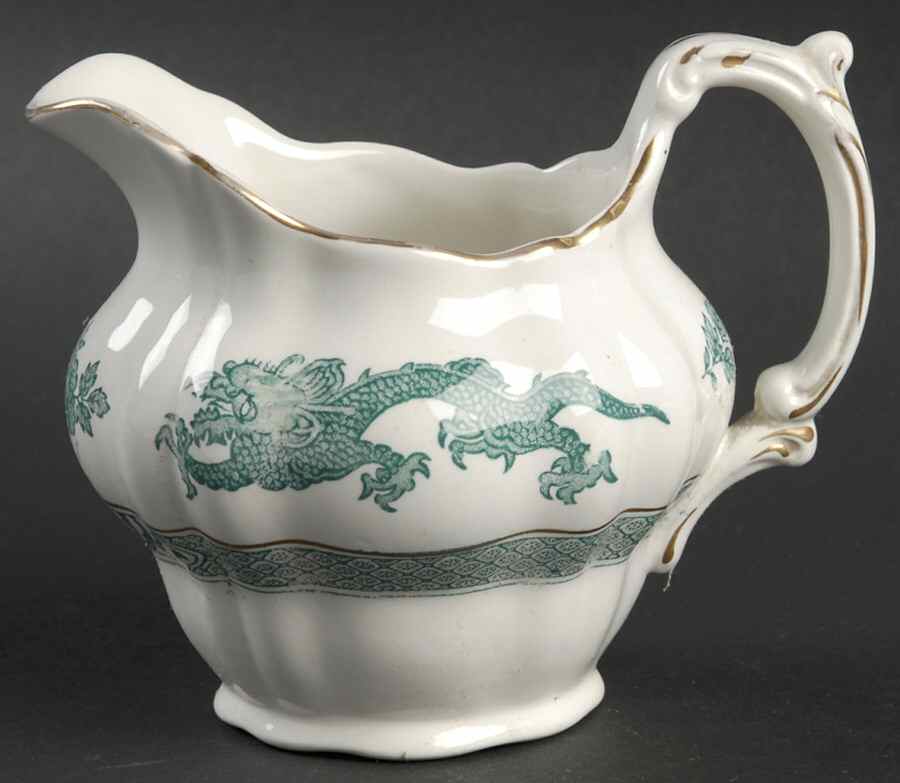 Dragon Green Creamer by Booths-1