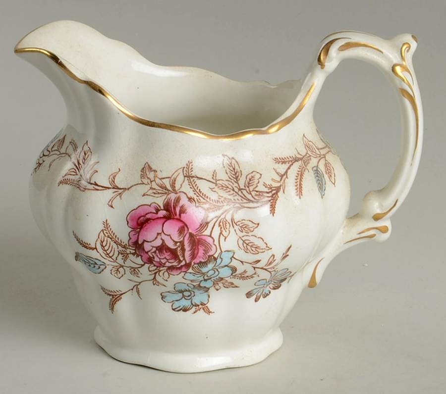 Floral Chine Creamer by Booths-1