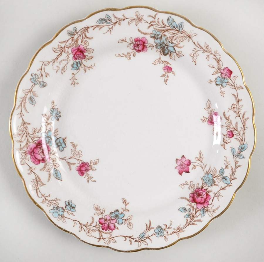 Floral Chine Salad Plate by Booths-1