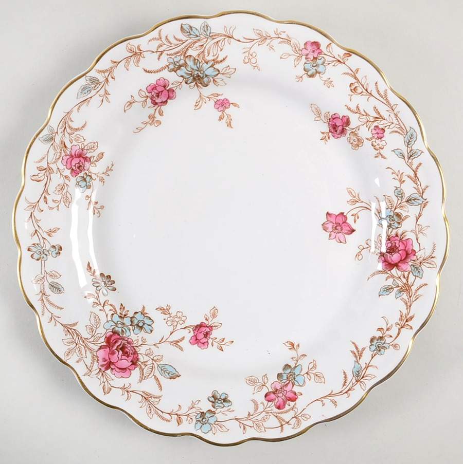Floral Chine Luncheon Plate by Booths-1