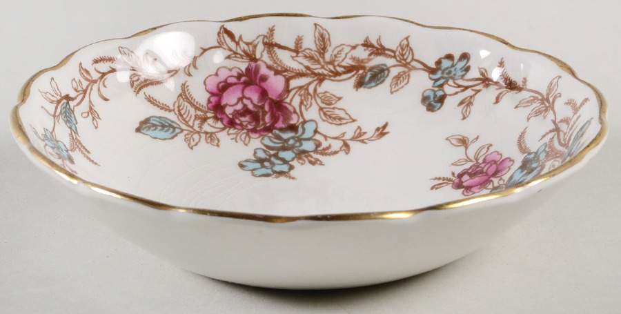 Floral Chine Fruit/Dessert (Sauce) Bowl by Booths-1