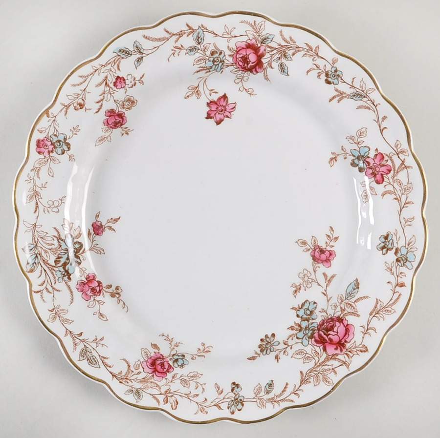 Floral Chine Dinner Plate by Booths-1