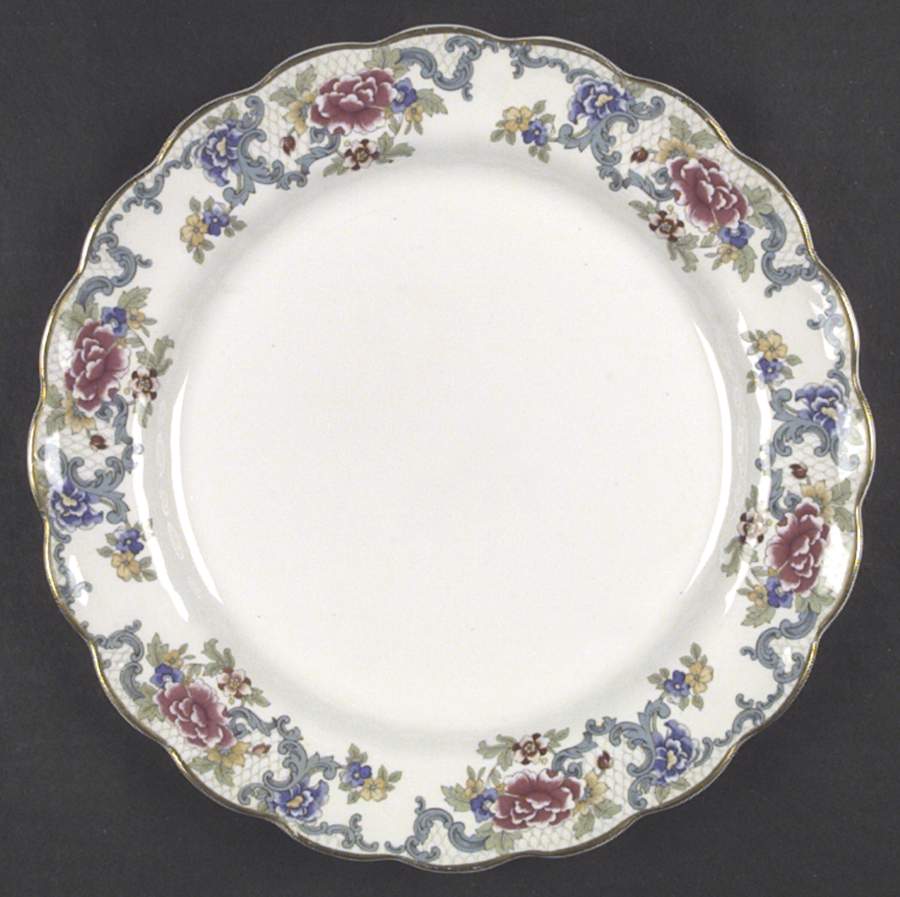 Floradora (Multi Scalloped) Dinner Plate by Booths-1