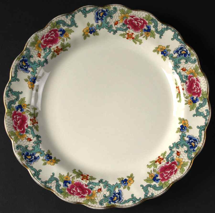 Floradora (Multi Scalloped) Dinner Plate by Booths-1