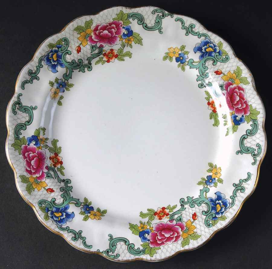 Floradora (Multi Scalloped) Salad Plate by Booths-1