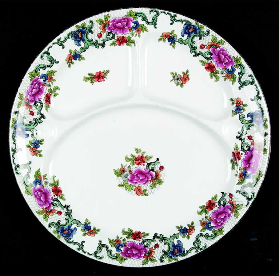 Floradora (Smooth) Grill Plate by Booths-1