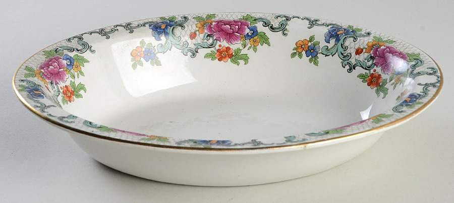 Floradora (Smooth) 9" Oval Vegetable Bowl by Booths-1