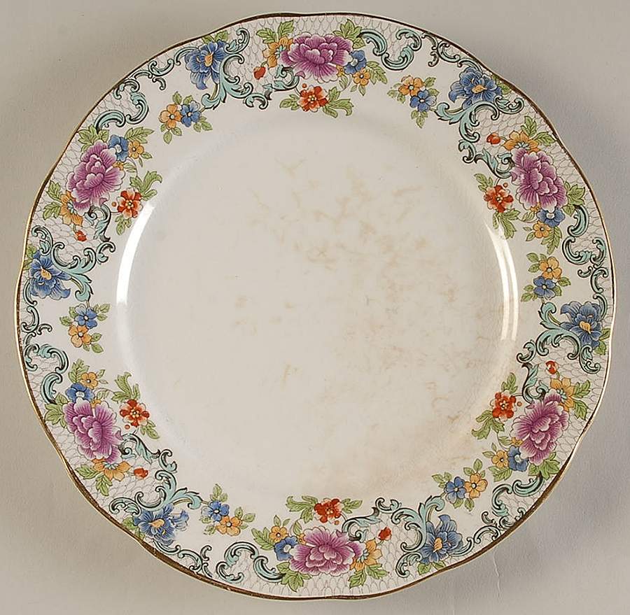 Floradora (Multi Scalloped) Luncheon Plate by Booths-1