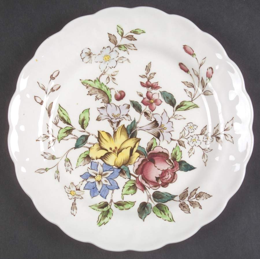 Flowerpiece Salad Plate by Booths-1