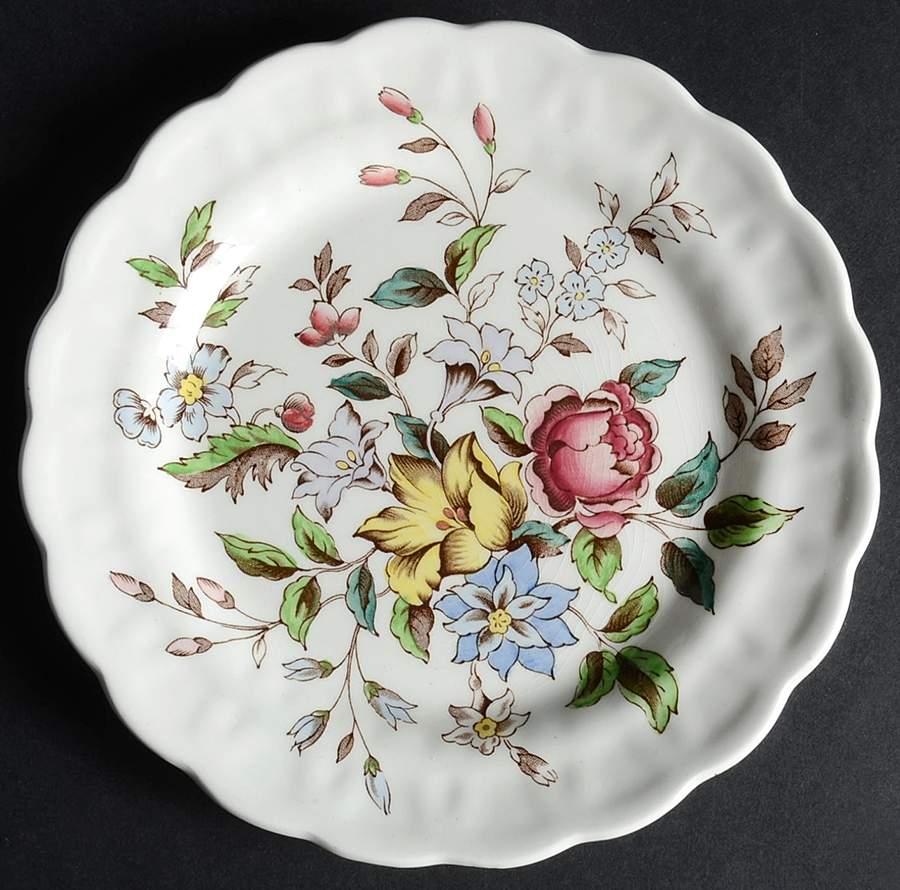 Flowerpiece Dessert/Pie Plate by Booths-1
