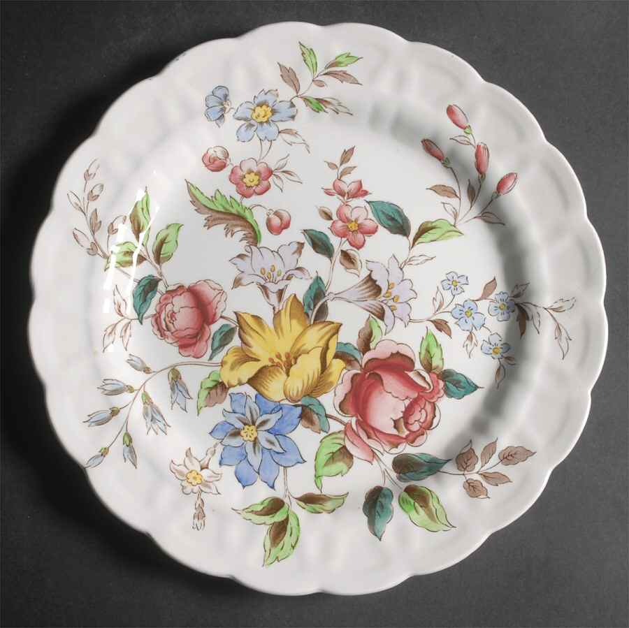 Flowerpiece 11" Chop Plate (Round Platter) by Booths-1