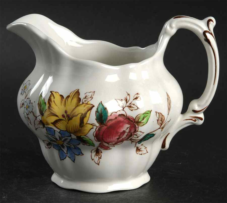 Flowerpiece Creamer by Booths-1