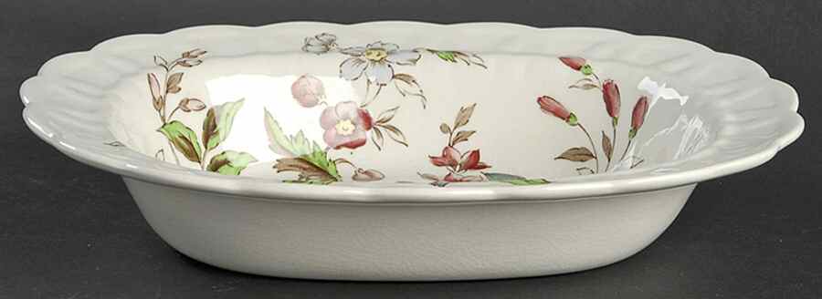 Flowerpiece 10" Oval Vegetable Bowl by Booths-1