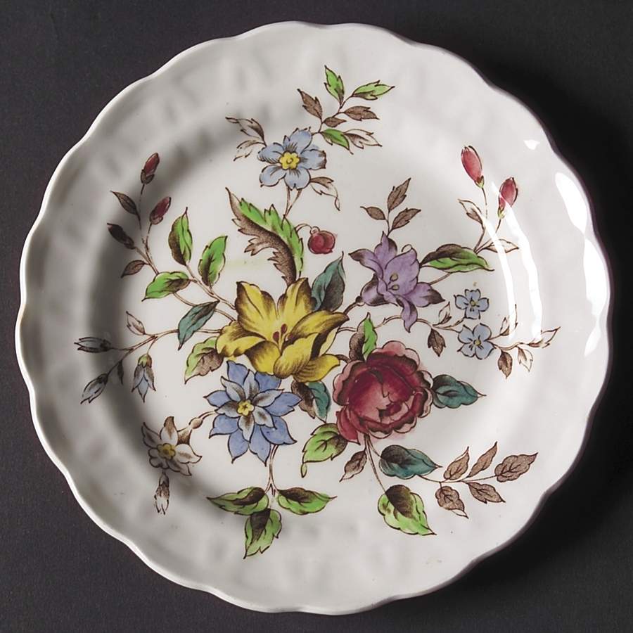 Flowerpiece Bread & Butter Plate by Booths-1
